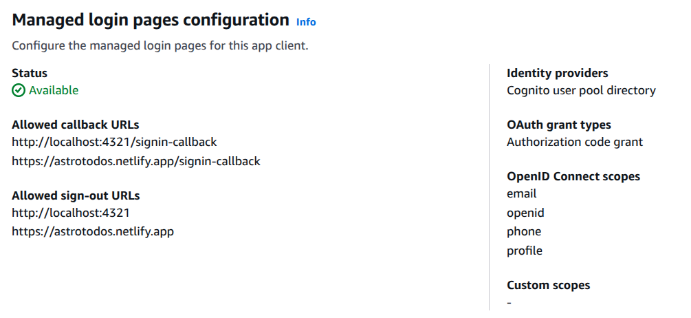 Login Configuration